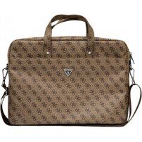 Guess 4G Triangle Logo torba za MacBook do 16" - rjava