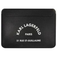 Karl Lagerfeld Saffiano RSG Embossed ovitek za MacBook do 16" - črna