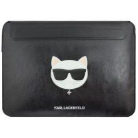Karl Lagerfeld Choupette Head Embossed ovitek za MacBook do 16" - črna