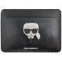 Karl Lagerfeld Head Embossed ovitek za MacBook do 16" - črna