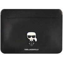 Karl Lagerfeld Saffiano Ikonik ovitek za MacBook do 16" - črna