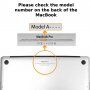 Mat prozorna prevleka za MacBook Pro 16" (A2141) - temno modra