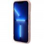 Guess Translucent prozoren ovitek z MagSafe za iPhone 14 Pro Max - roza
