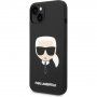 Karl Lagerfeld Karl Head silikonski ovitek za iPhone 14 Plus - črna