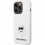 Karl Lagerfeld Choupette NFT silikonski ovitek za iPhone 14 Pro Max - bela