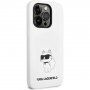 Karl Lagerfeld Choupette NFT silikonski ovitek za iPhone 14 Pro Max - bela