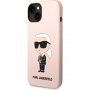 Karl Lagerfeld Ikonik NFT silikonski ovitek za iPhone 14 Plus - roza