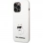 Karl Lagerfeld Choupette NFT silikonski ovitek za iPhone 13 Pro Max - bela
