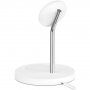 BELKIN BOOST CHARGE PRO 2v1 polnilno stojalo 15W z MagSafe za iPhone / Airpods - bela