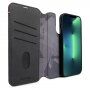 Decoded Detachable Wallet 2v1 odstranljiv flip etui za iPhone 14 Pro - črna