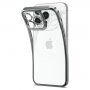 Spigen Optik Crystal prozoren ovitek s kovino prevlečenim robom za iPhone 14 Pro - srebro