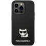 Karl Lagerfeld Choupette silikonski ovitek za iPhone 14 Pro - črna