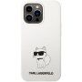 Karl Lagerfeld Choupette NFT silikonski ovitek za iPhone 13 Pro Max - bela