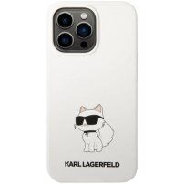 Karl Lagerfeld Choupette NFT silikonski ovitek za iPhone 13 Pro Max - bela