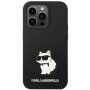 Karl Lagerfeld Choupette NFT silikonski ovitek za iPhone 14 Pro Max - črna