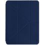 UNIQ Transforma Rigor etui s origami stojalom in prostorom za Apple Pencil za iPad 10,2" (2019-2021) - temno modro