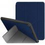 UNIQ Transforma Rigor etui s origami stojalom in prostorom za Apple Pencil za iPad 10,2" (2019-2021) - temno modro