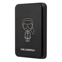 Karl Lagerfeld MagSafe brezžični powerbank z vhodom USB-C - 3 000 mAh - črna