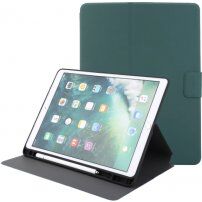 Etui iz PU usnja s stojalom in prostorom za Apple Pencil za iPad 10,2" (2019-2021) / Air 3 (2019) / Pro 10,5" - petrolejni