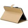 Flip etui cvetlica in beli kristali za iPad 10,2" (2019-2021) / Air 3 (2019) / Pro 10,5" - zlato