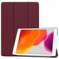 Etui iz PU usnja s funkcija spanja za iPad 10,2" (2019-2021) - bordo