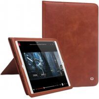 QIALINO usnjeni etui s stojalom za iPad Air 3 (2019) / Pro 10,5" - rjava