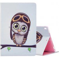 Etui s prostorom za kartice za iPad 10,2" (2019-2021) / Air 3 (2019) / Pro 10,5" - sova s pokrovčkom