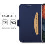 Flip kovček s stojalom za iPhone XS Max - temno modra