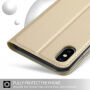 Flip kovček s stojalom za iPhone XS Max - zlato