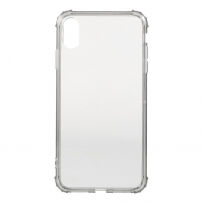 Trpežna mehka plastična prevleka za iPhone XS Max - siva