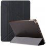 Svilena torbica s funkcijo spanja in origami stojalom za iPad 9,7" (2017/2018) / Air 1 / 2 / Pro 9,7" - črna