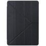 Svilena torbica s funkcijo spanja in origami stojalom za iPad 9,7" (2017/2018) / Air 1 / 2 / Pro 9,7" - črna