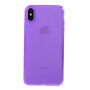 Mehka plastična prevleka za iPhone XS Max - vijolična