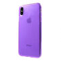 Mehka plastična prevleka za iPhone XS Max - vijolična