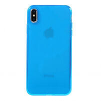 Mehka plastična prevleka za iPhone XS Max - modro