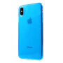 Mehka plastična prevleka za iPhone XS Max - modro