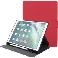 Etui iz PU usnja s stojalom in prostorom za Apple Pencil za iPad 9,7" (2017/2018) / Air 1 / 2 / Pro 9,7" - rdeče