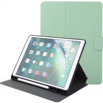 Etui iz PU usnja s stojalom in prostorom za Apple Pencil za iPad 9,7" (2017/2018) / Air 1 / 2 / Pro 9,7" - zelena