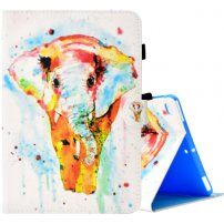 Etui s prostorom za kartice za iPad 9,7" (2017/2018) / Air 1 / 2 / Pro 9,7" - barvit slon