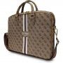 Guess 4G Printed Stripes torba za MacBook do 16" - rjava