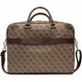 Guess 4G Printed Stripes torba za MacBook do 16" - rjava