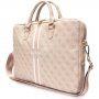 Guess 4G Printed Stripes torba za MacBook do 16" - roza
