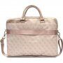 Guess 4G Printed Stripes torba za MacBook do 16" - roza