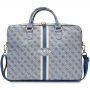 Guess 4G Printed Stripes torba za MacBook do 16" - modro
