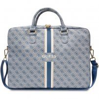 Guess 4G Printed Stripes torba za MacBook do 16" - modro