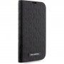 Karl Lagerfeld Saffiano Monogram flip etui za iPhone 14 Pro Max - črna