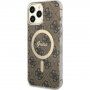 Guess 4G IML ovitek z MagSafe za iPhone 13 Pro Max - rjava