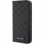 Karl Lagerfeld Saffiano Monogram flip etui za iPhone 11 - črna