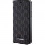 Karl Lagerfeld Saffiano Monogram flip etui za iPhone 12 / 12 Pro - črna
