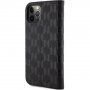 Karl Lagerfeld Saffiano Monogram flip etui za iPhone 12 / 12 Pro - črna